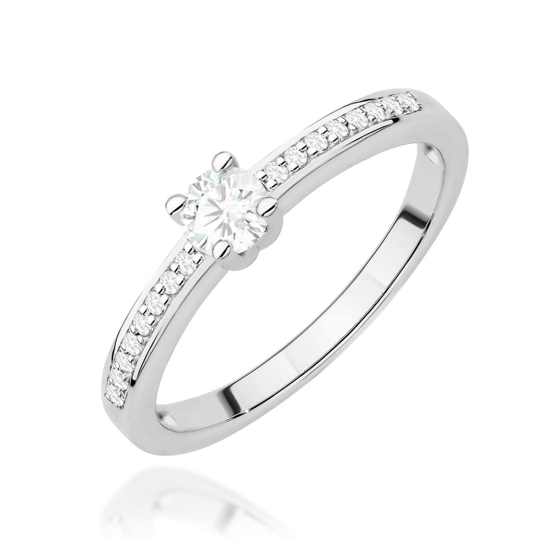 Inel Aur 9K cu Diamante de Laborator 0.28 ct, imaginea 6 din 9