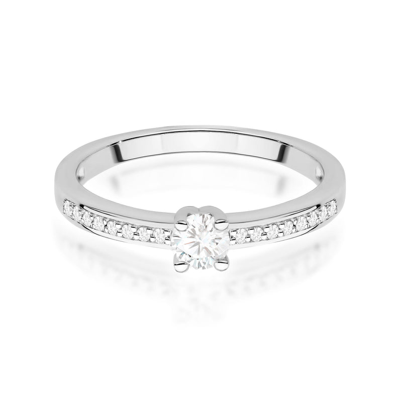 Inel Aur 9K cu Diamante de Laborator 0.28 ct, imaginea 7 din 9