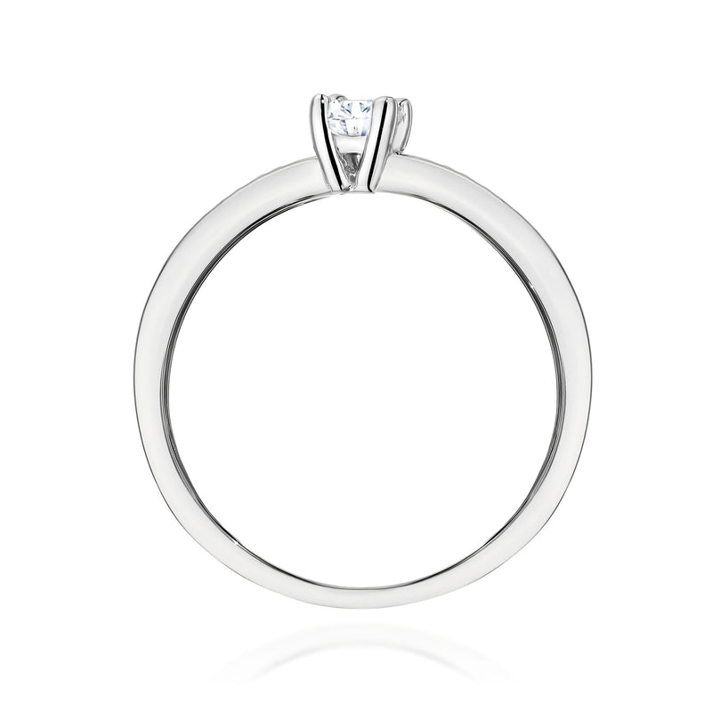 Inel Aur 9K cu Diamante de Laborator 0.28 ct, imaginea 8 din 9