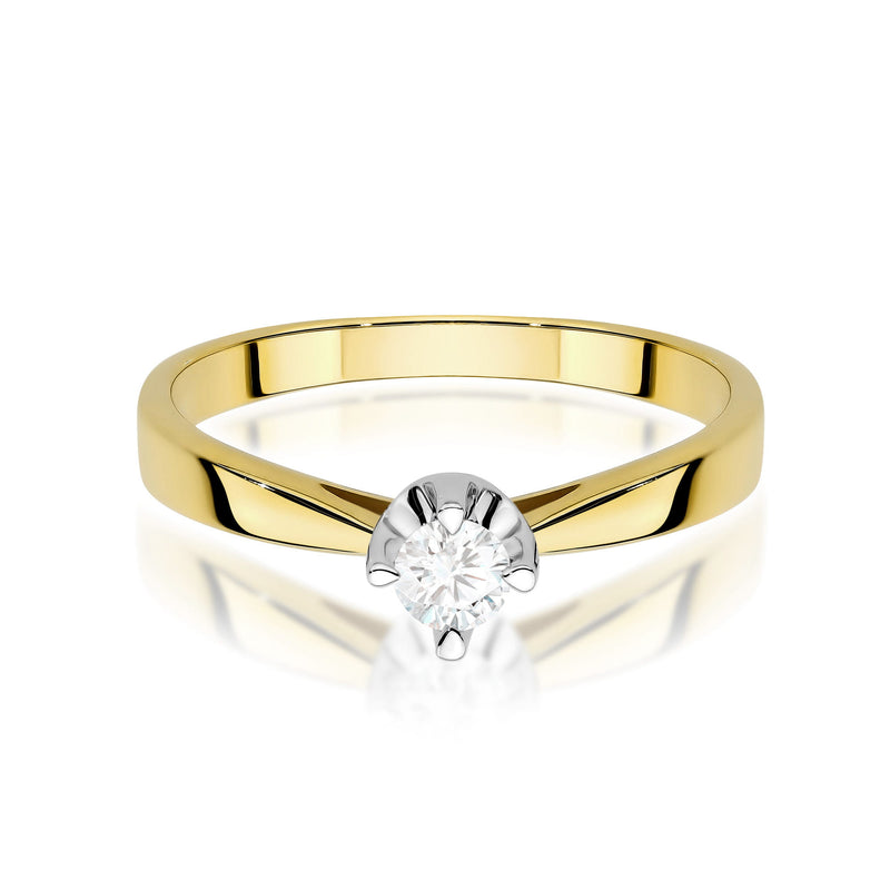 Inel Aur 9K cu Diamant de Laborator 0.20 ct, imaginea 2 din 8