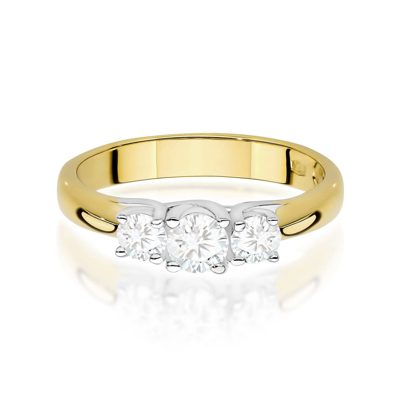 Inel Aur 9K cu Diamante de Laborator 0.49 ct, imaginea 2 din 9