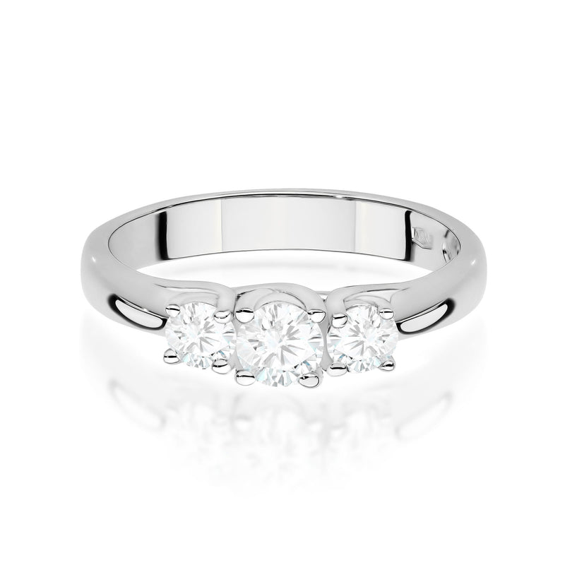 Inel Aur 9K cu Diamante de Laborator 0.49 ct, imaginea 7 din 9