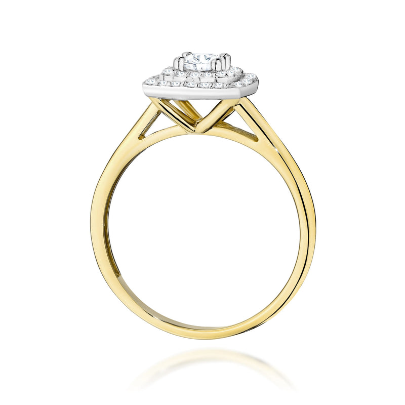 Inel Aur 9K cu Diamante de Laborator 0.50 ct, imaginea 3 din 8