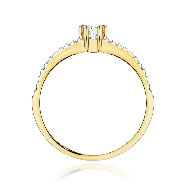 Inel Aur 9K cu Diamante de Laborator 0.40 ct, imaginea 3 din 8