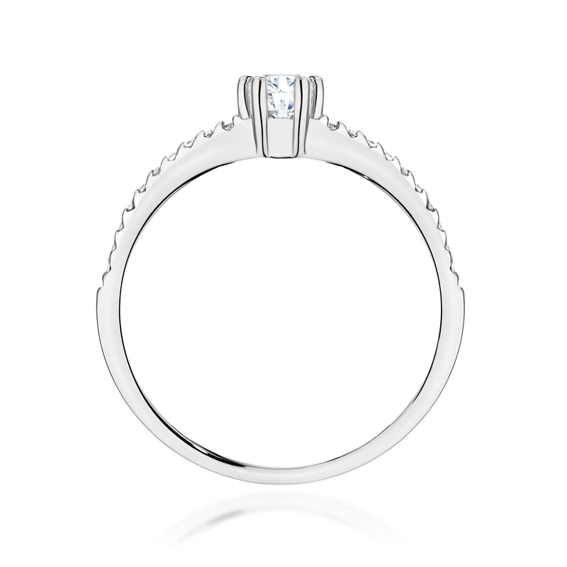 Inel Aur 9K cu Diamante de Laborator 0.40 ct, imaginea 7 din 8