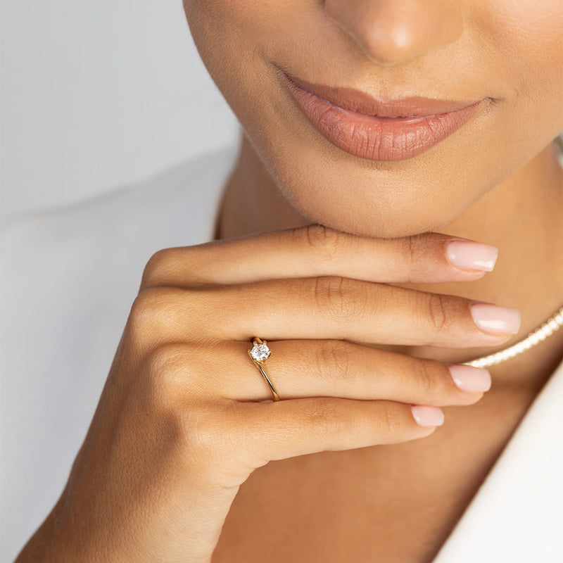 Inel Aur 9K cu Diamant de Laborator 0.50 ct, imaginea 4 din 8