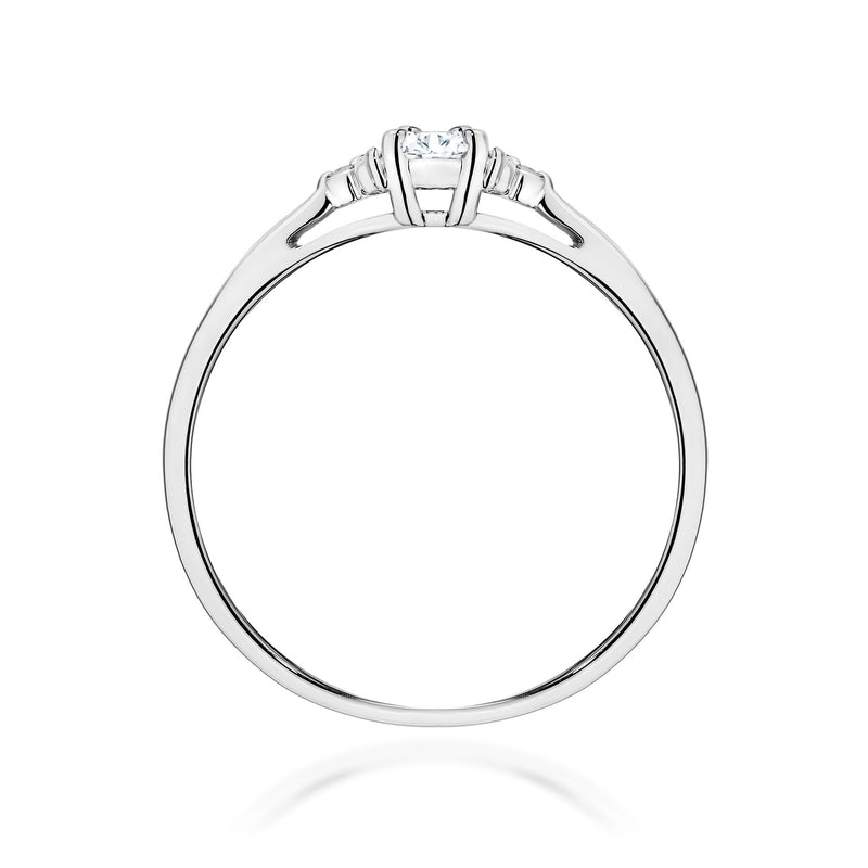 Inel Aur 9K cu Diamante de Laborator 0.13 ct, imaginea 7 din 8
