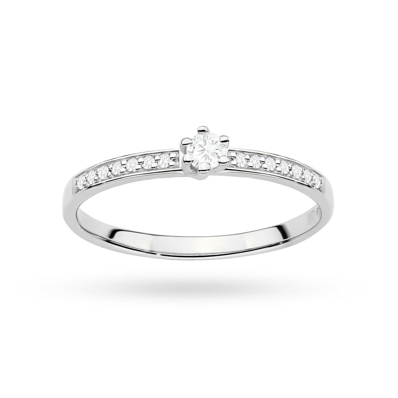 Inel Aur 9K cu Diamante de Laborator 0.17 ct, imaginea 9 din 9
