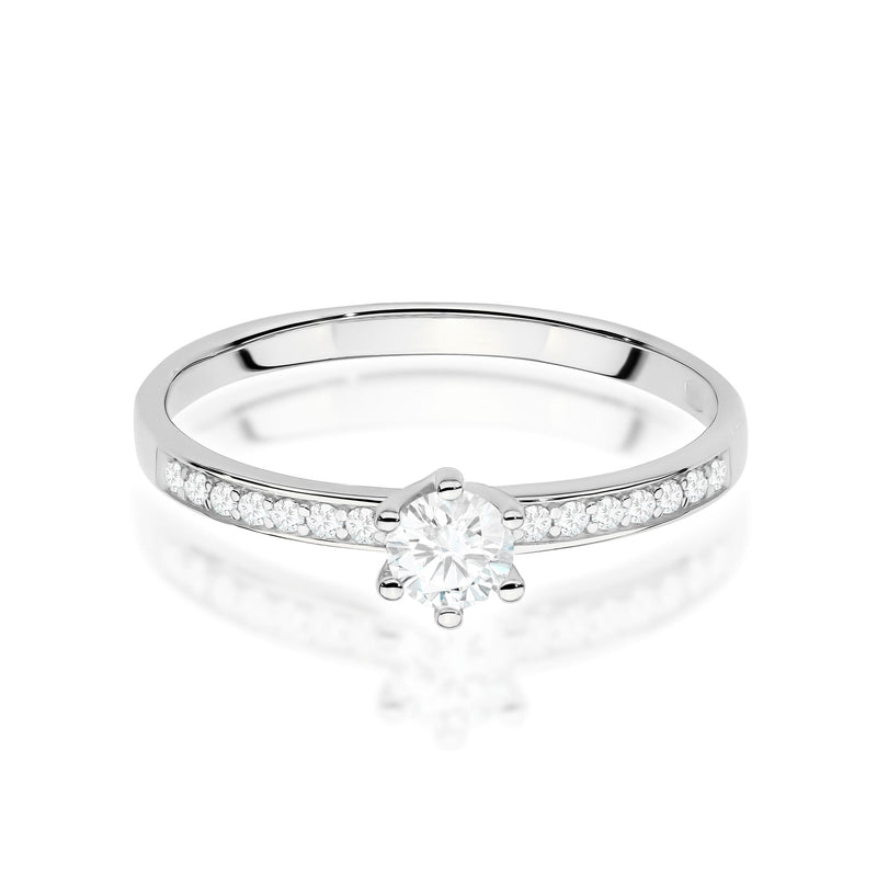 Inel Aur 9K cu Diamante de Laborator 0.37 ct, imaginea 6 din 8