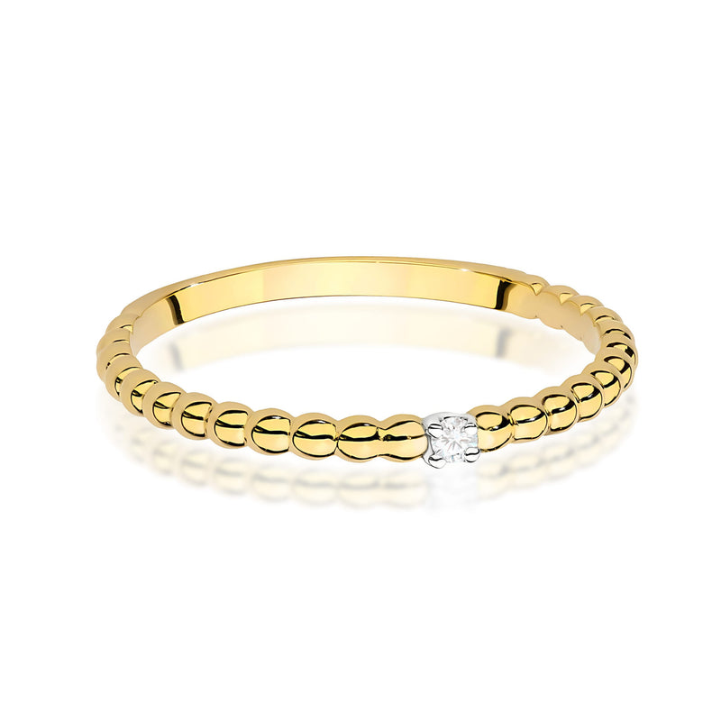 Inel Aur 9K cu Diamant Natural 0.02 ct, imaginea 2 din 8