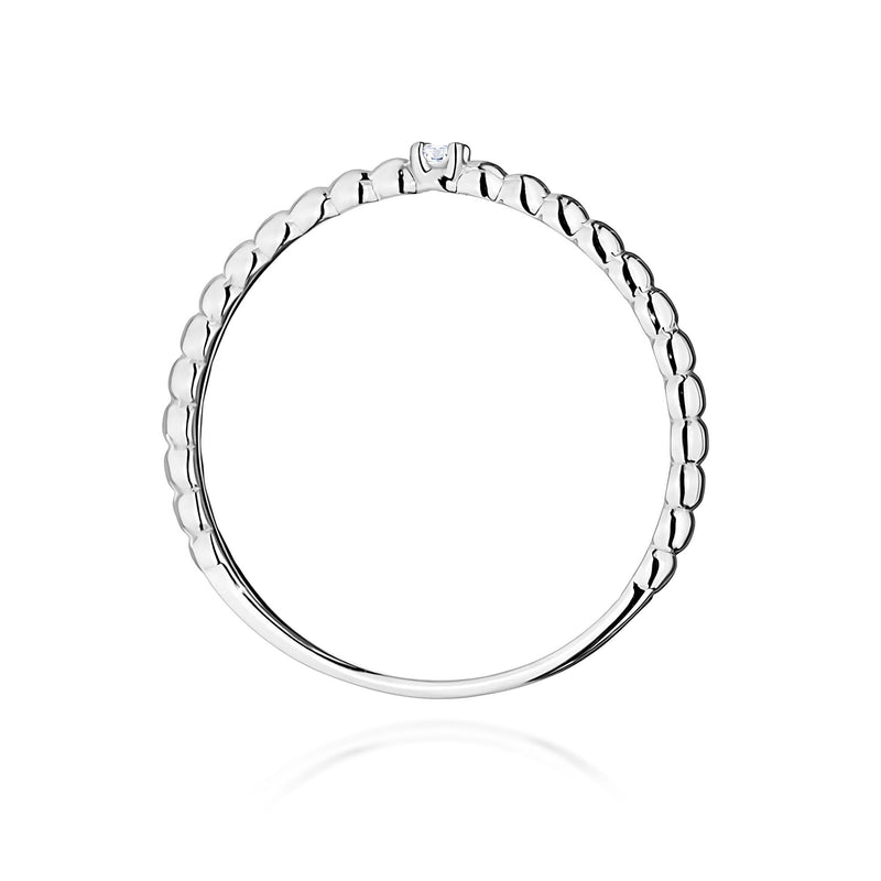 Inel Aur 9K cu Diamant Natural 0.02 ct, imaginea 7 din 8