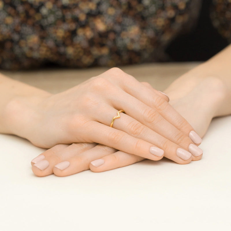 Inel Aur 9K cu Diamante Naturale 0.04 ct, imaginea 4 din 8