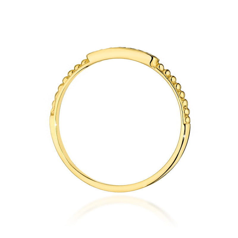 Inel Aur 9K cu Diamante Naturale 0.04 ct, imaginea 3 din 8