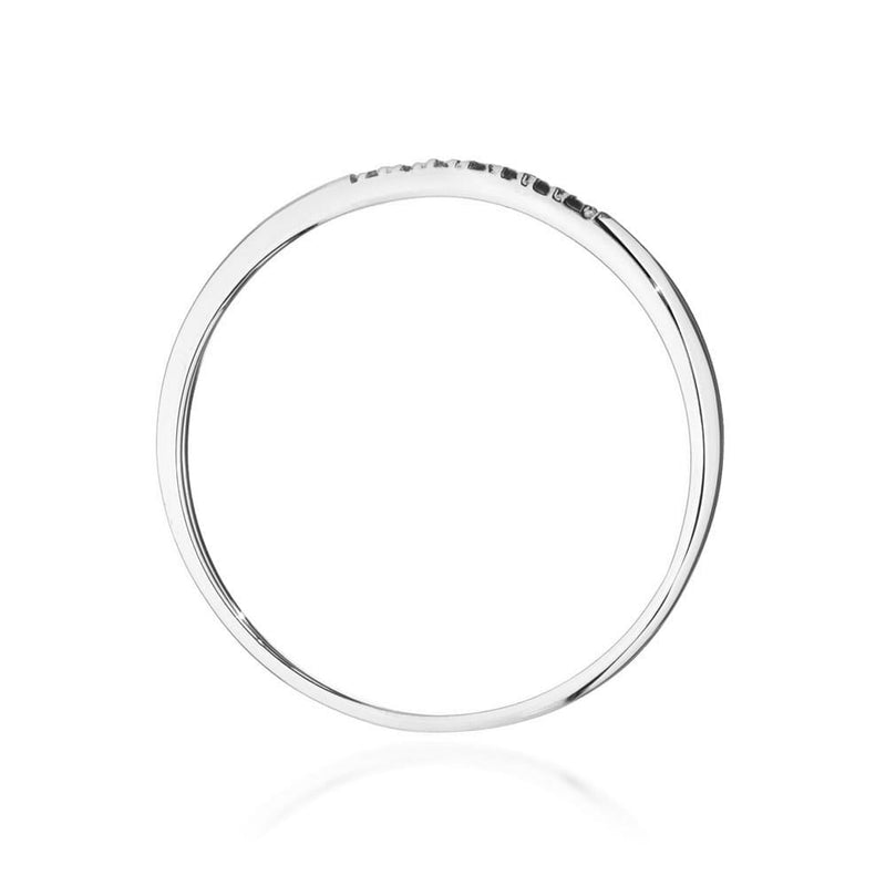 Inel Aur 9K cu Diamante Naturale Negre 0.04 ct, imaginea 7 din 8