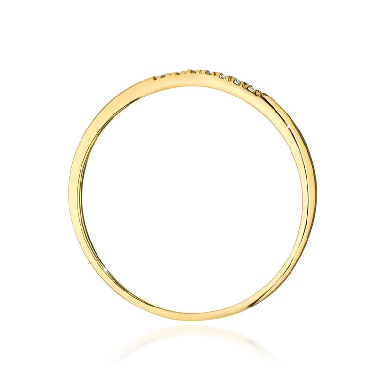 Inel Aur 9K cu Diamante Naturale 0.04 ct, imaginea 3 din 8