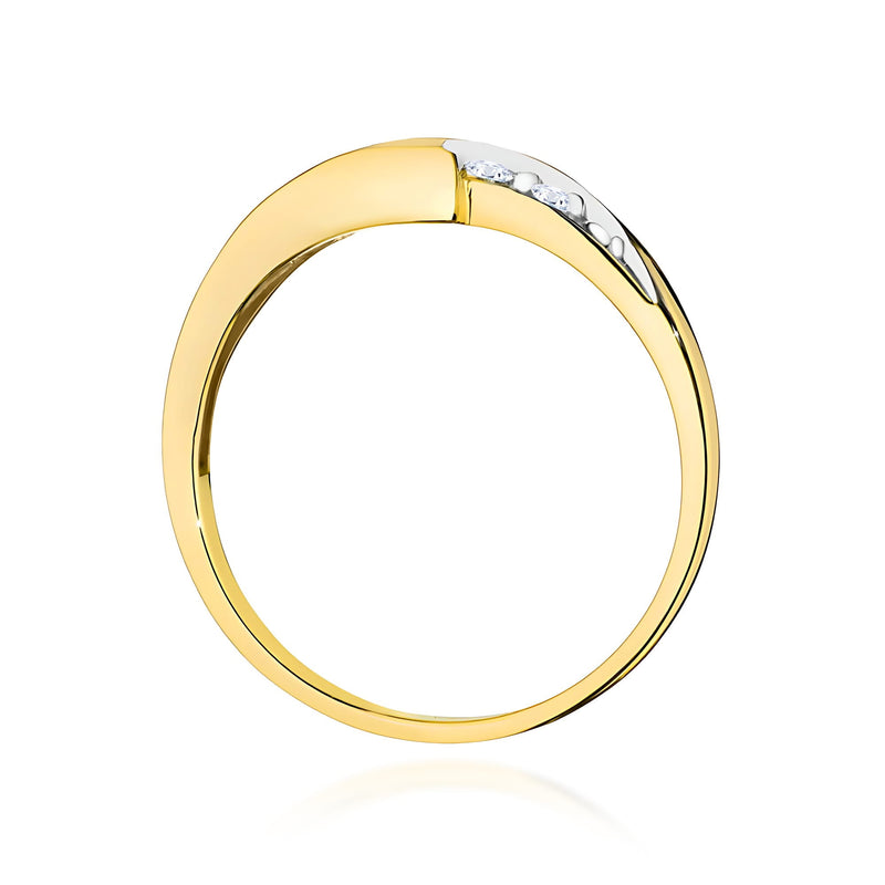 Inel Aur 9K cu Rubin 0.30 ct si Diamante Naturale 0.06 ct, imaginea 3 din 8