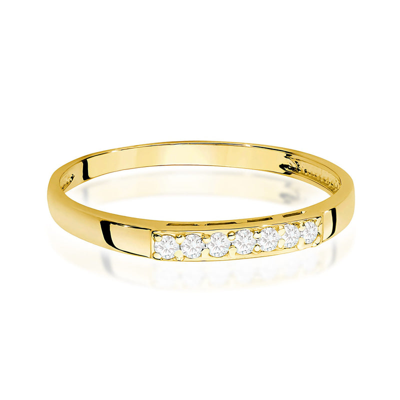 Inel Aur 9K cu Diamante Naturale 0.10 ct, imaginea 2 din 8