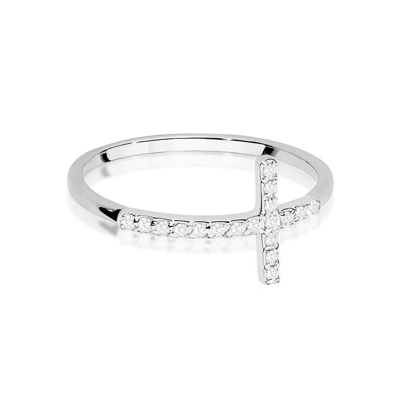 Inel Aur 9K cu Diamante Naturale 0.09 ct, imaginea 6 din 8