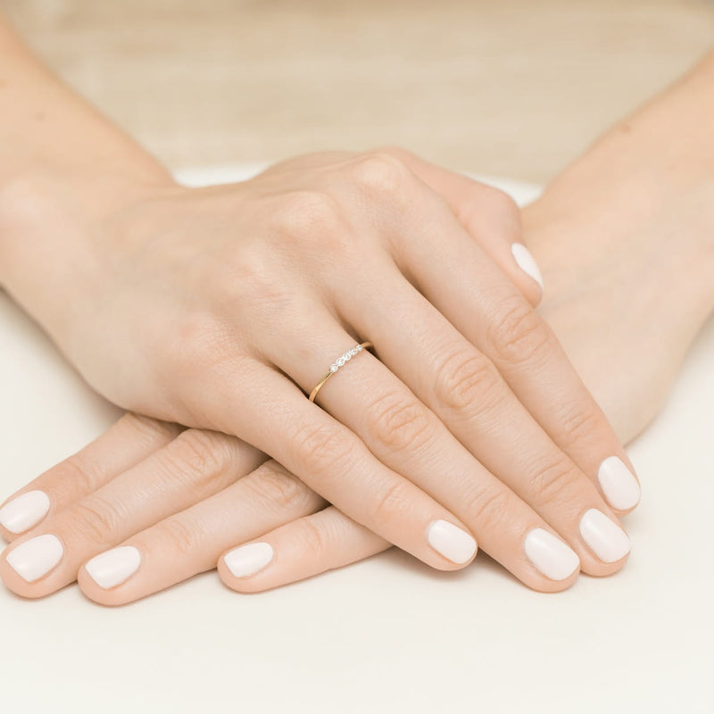 Inel Aur 9K cu Diamante Naturale 0.04 ct, imaginea 4 din 8