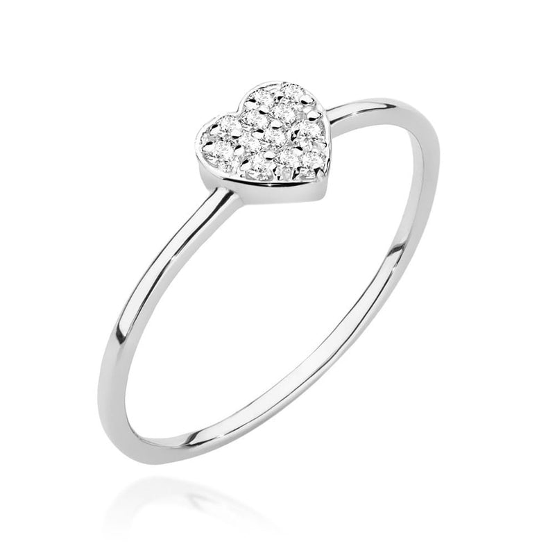 Inel Aur 9K cu Diamante Naturale 0.10 ct, imaginea 5 din 8