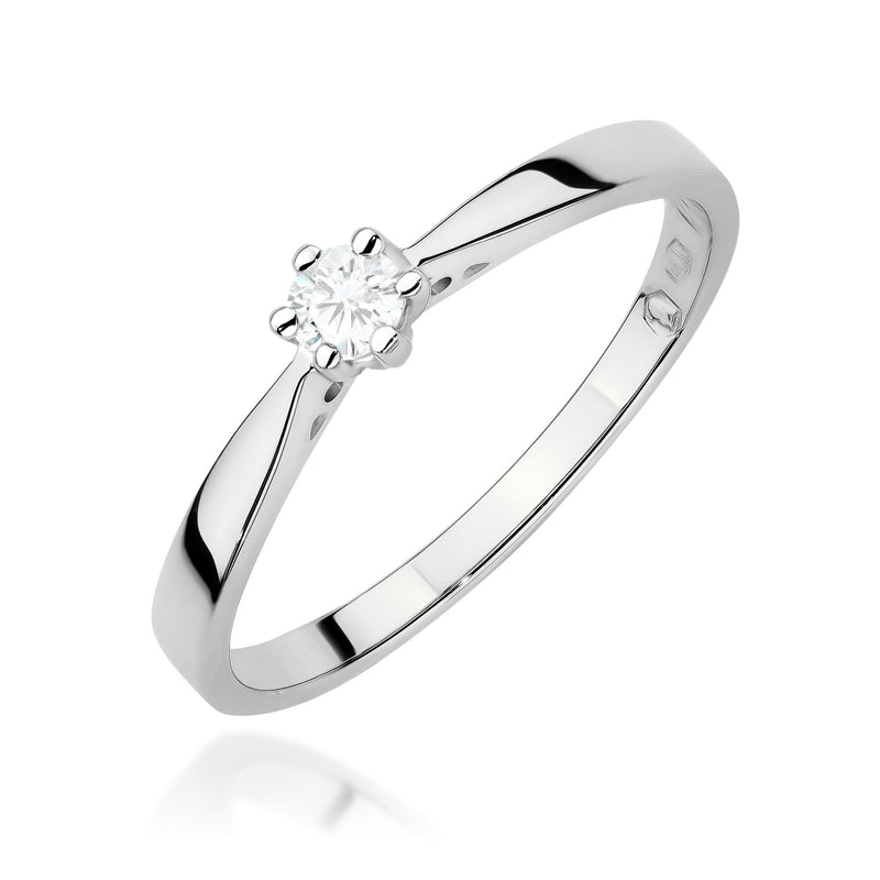 Inel Aur 9K cu Diamant Natural 0.08 ct, imaginea 5 din 7