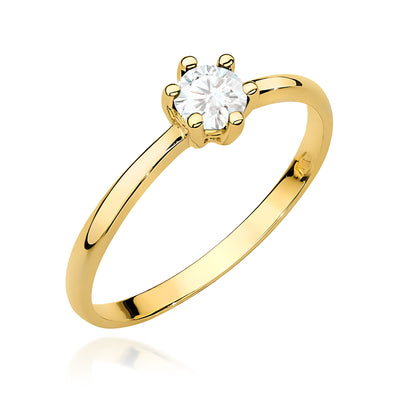 Inel Aur 9K cu Diamant Natural 0.30 ct
