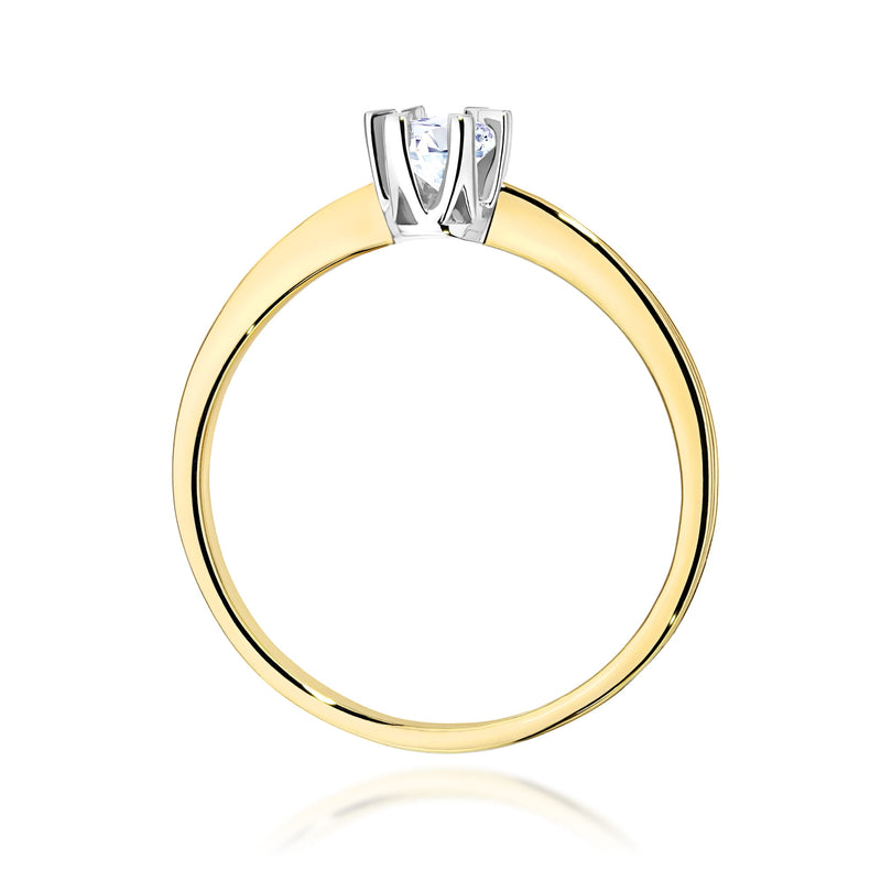 Inel Aur 9K cu Diamant Natural 0.20 ct, imaginea 3 din 8