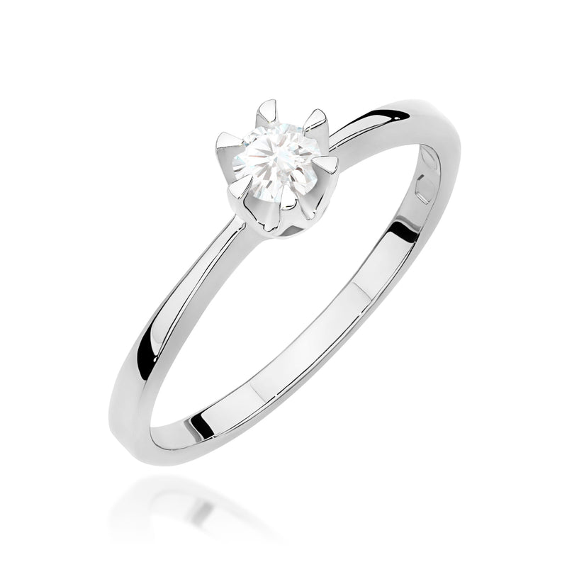 Inel Aur 9K cu Diamant Natural 0.20 ct, imaginea 5 din 8