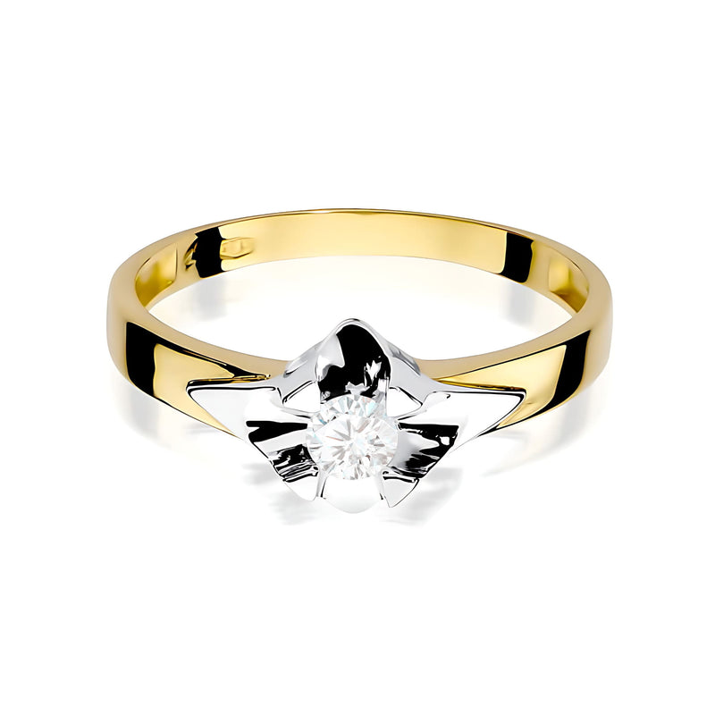 Inel Aur 9K cu Diamant Natural 0.23 ct, imaginea 2 din 8