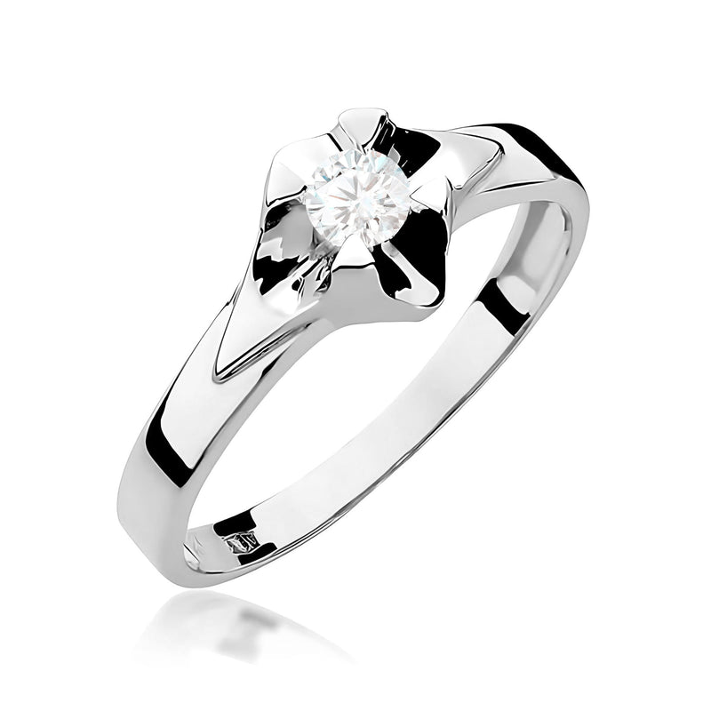 Inel Aur 9K cu Diamant Natural 0.23 ct, imaginea 5 din 8