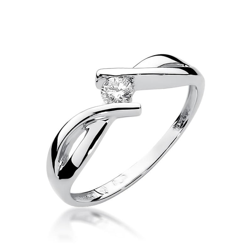 Inel Aur 9K cu Diamant Natural 0.08 ct, imaginea 5 din 7