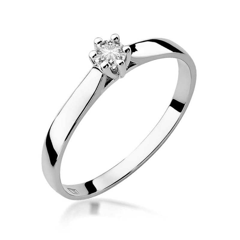 Inel Aur 9K cu Diamant Natural 0.12 ct, imaginea 5 din 8