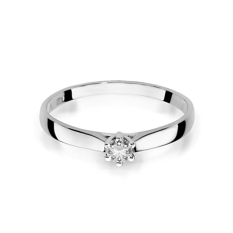 Inel Aur 9K cu Diamant Natural 0.12 ct, imaginea 6 din 8