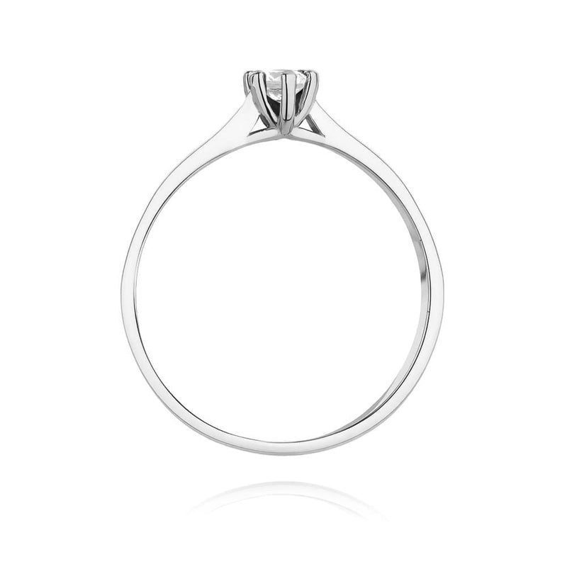 Inel Aur 9K cu Diamant Natural 0.12 ct, imaginea 7 din 8
