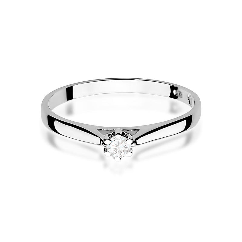 Inel Aur 9K cu Diamant Natural 0.10 ct, imaginea 6 din 8
