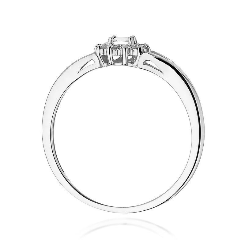 Inel Aur 9K cu Diamante Naturale 0.19 ct, imaginea 7 din 8