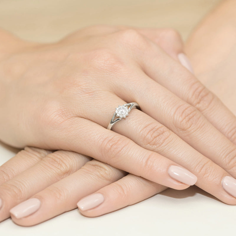 Inel Aur 9K cu Diamante Naturale 0.19 ct, imaginea 8 din 8