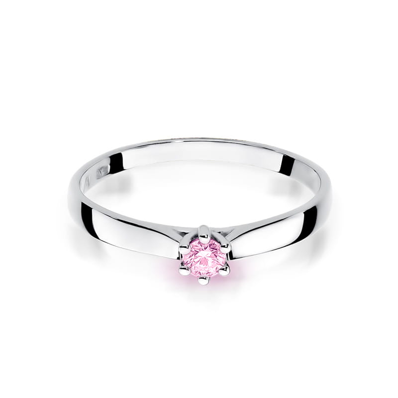 Inel Aur 9K cu Topaz Roz 0.15 ct, imaginea 4 din 4