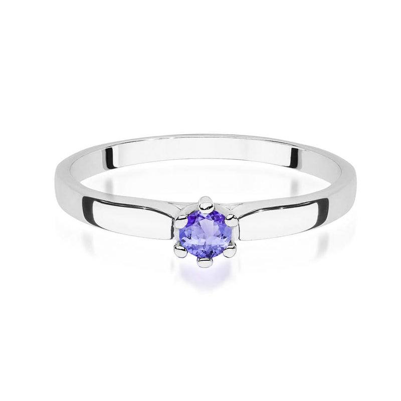 Inel Aur 9K cu Tanzanit 0.15 ct, imaginea 6 din 8