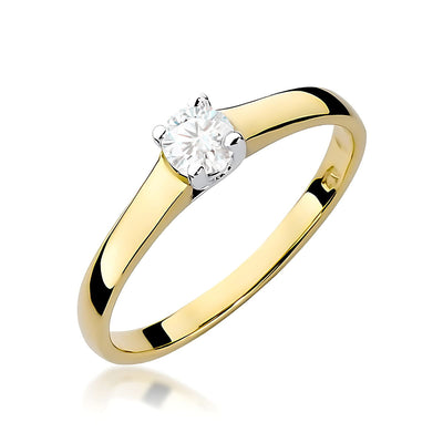 Inel Aur 9K cu Diamant de Laborator 0.20 ct