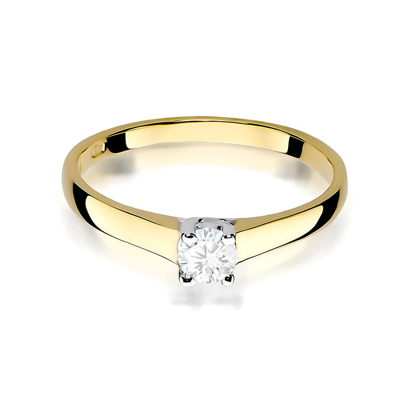 Inel Aur 9K cu Diamant de Laborator 0.20 ct, imaginea 2 din 8