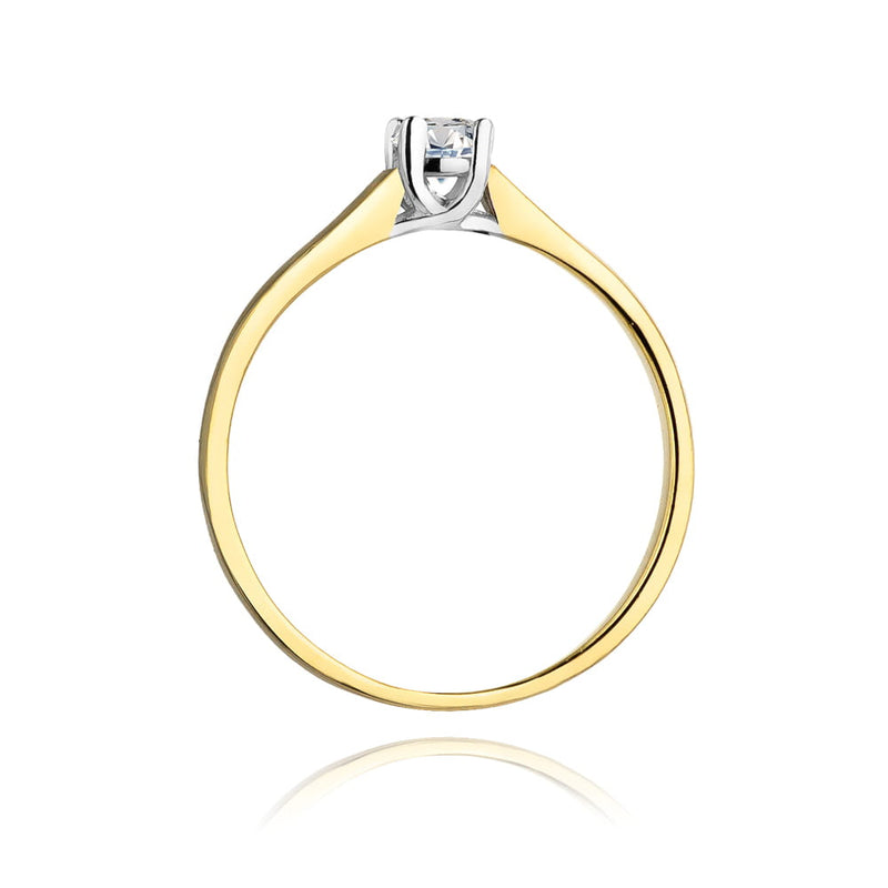 Inel Aur 9K cu Diamant de Laborator 0.20 ct, imaginea 3 din 8