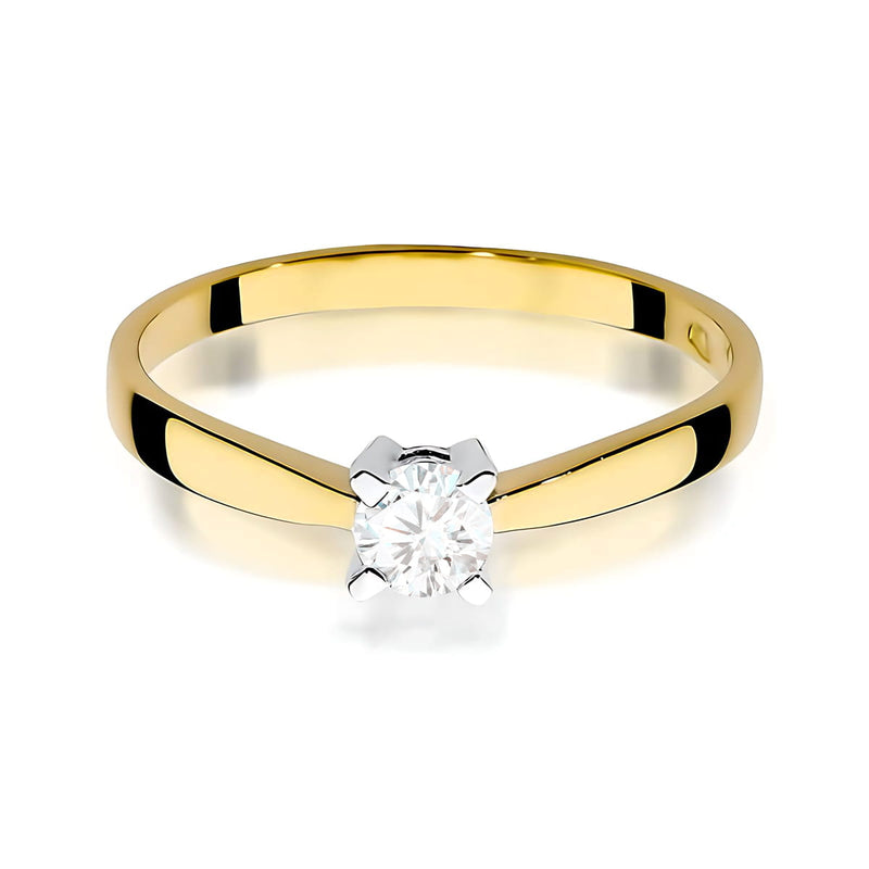Inel Aur 9K cu Diamant de Laborator 0.20 ct, imaginea 2 din 8