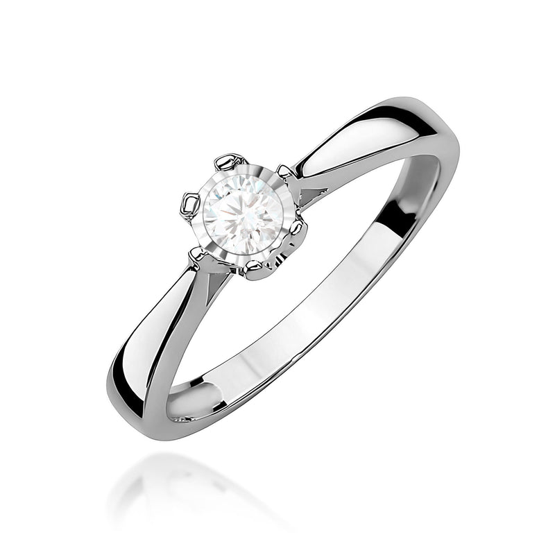 Inel Aur 9K cu Diamant de Laborator 0.20 ct, imaginea 5 din 8