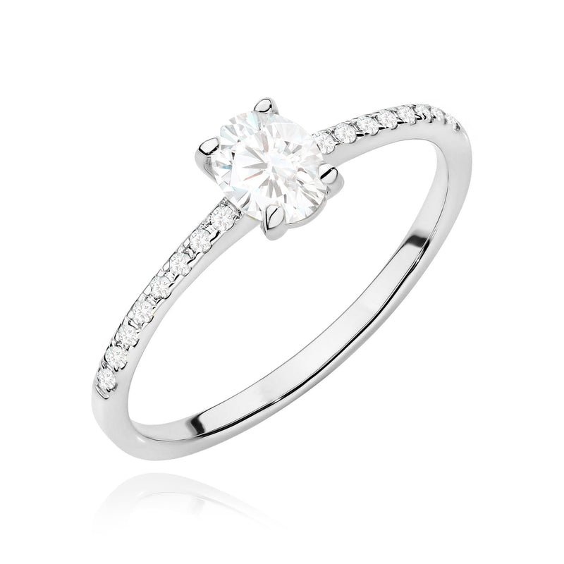 Inel Aur 9K cu Diamante Naturale 0.38 ct, imaginea 5 din 8