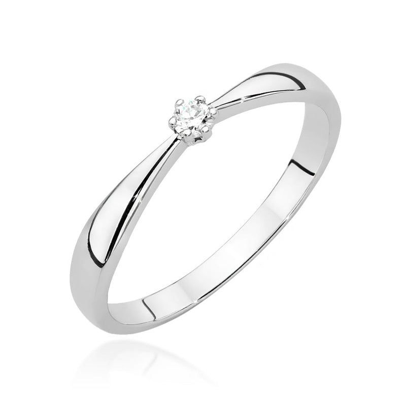 Inel Aur 9K cu Diamant Natural 0.04 ct, imaginea 5 din 8