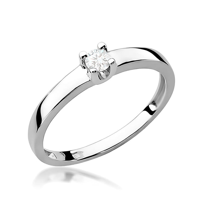 Inel Aur 9K cu Diamant Natural 0.12 ct, imaginea 5 din 8