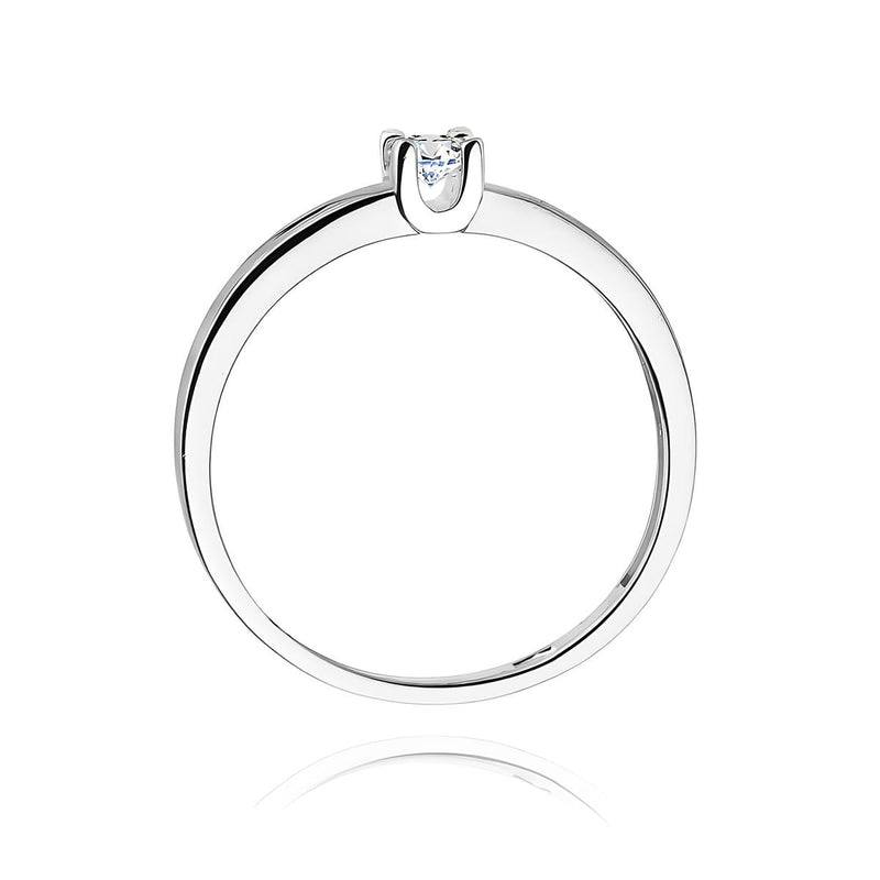 Inel Aur 9K cu Diamant Natural 0.12 ct, imaginea 7 din 8