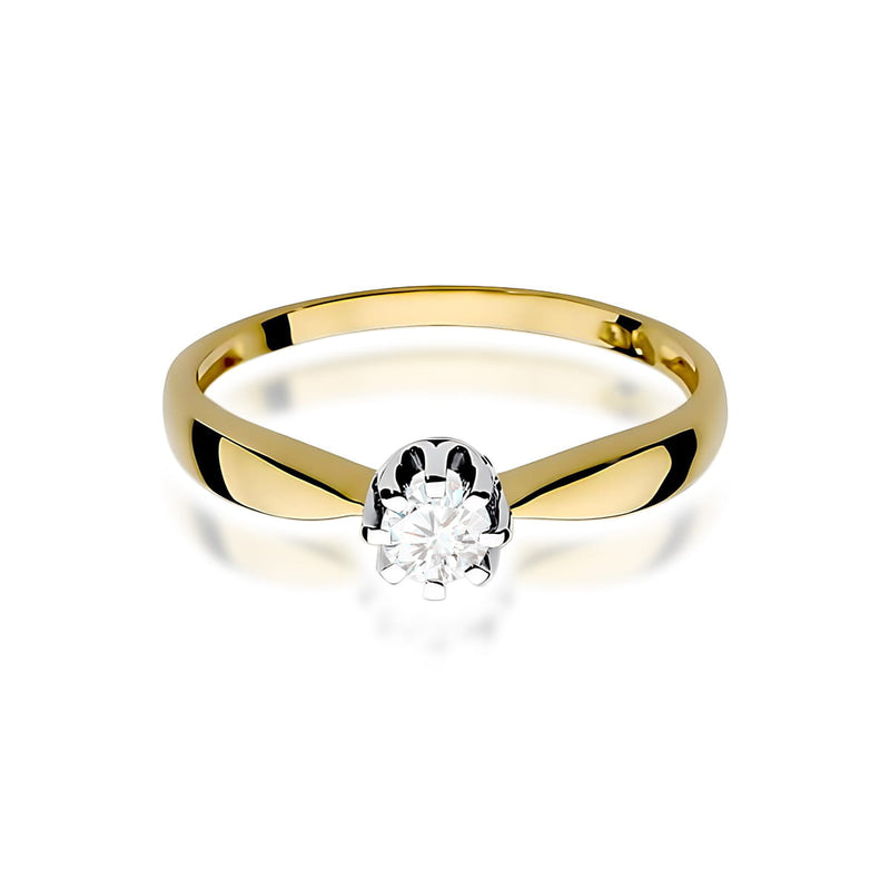 Inel Aur 9K cu Diamant Natural 0.20 ct, imaginea 2 din 7