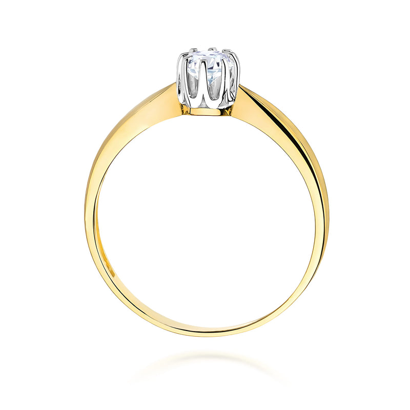 Inel Aur 9K cu Diamant Natural 0.20 ct, imaginea 3 din 7